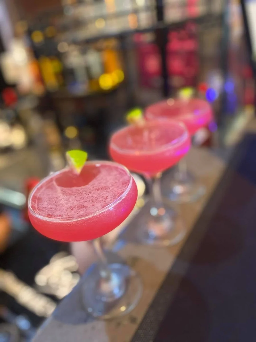 Drinks at the bar